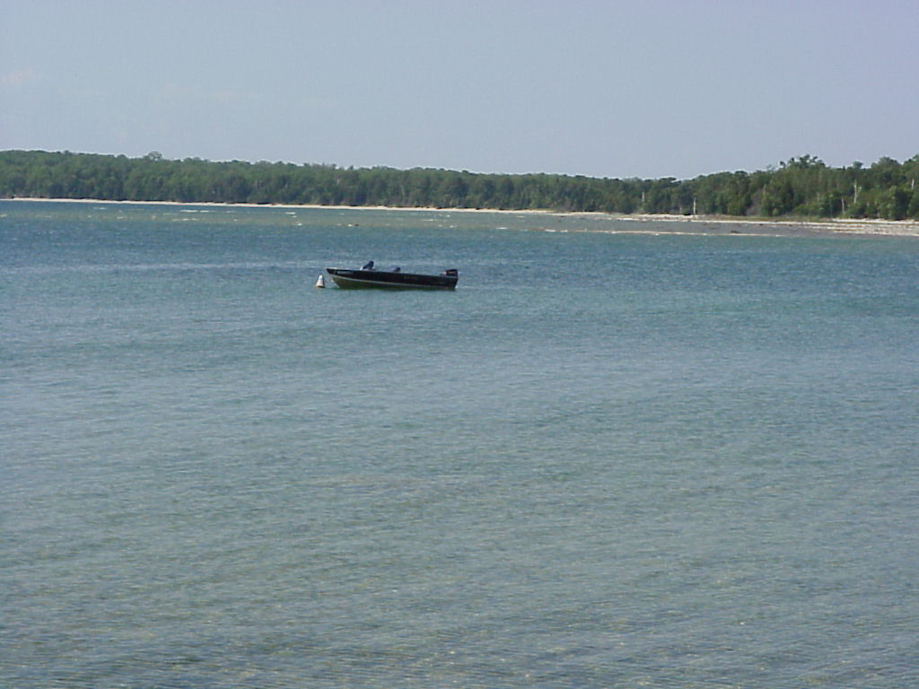 The Bunny II at anchor.