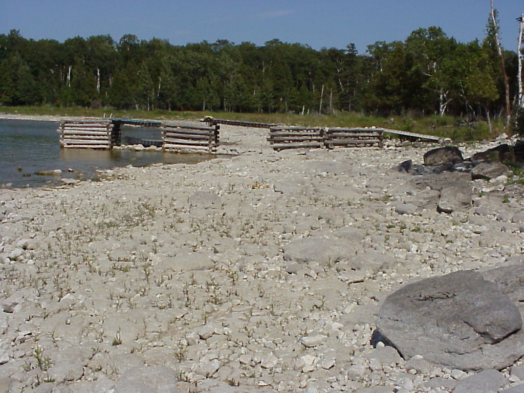 Our docks at shore.